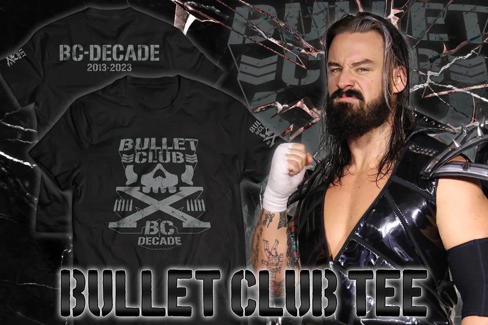 Bullet Club Decade T-Shirt (Silver and Black) T-Shirt PW Catalog