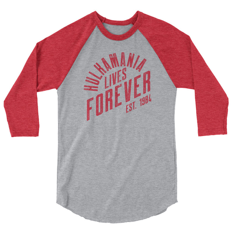 Hulk Hogan "Hulkamania Lives Forever" Raglan T-shirt
