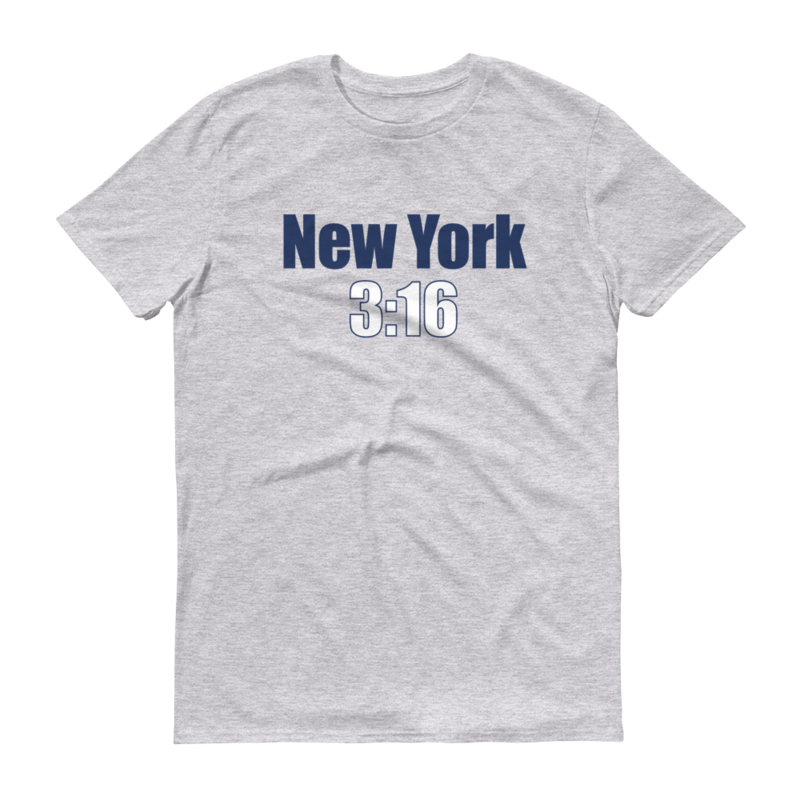 Stone Cold Steve Austin "New York 3:16 (Gray)" T-Shirt