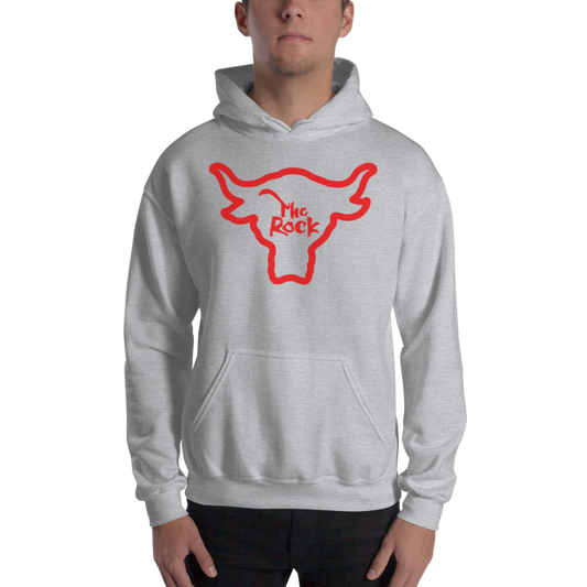 The Rock "Bull Logo" Pullover Hoodie Sweatshirt Sweatshirt PW Catalog