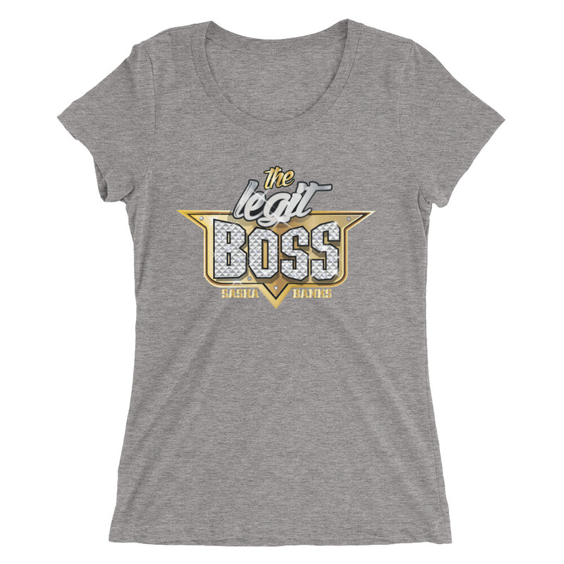 Sasha Banks "The Legit Boss" Women's Tri-Blend T-Shirt