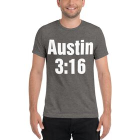 Stone Cold Steve Austin "3:16" Men's Tri-Blend T-Shirt