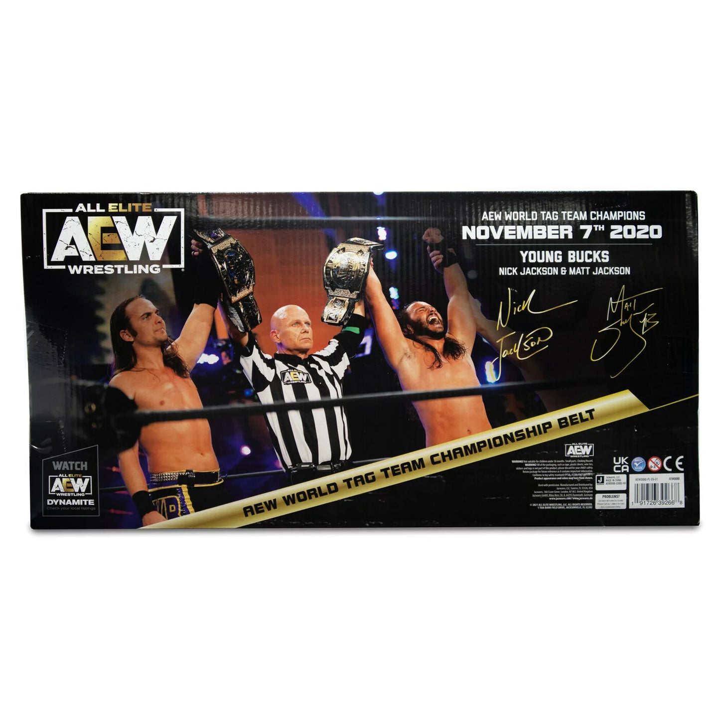 AEW Tag Team Championship foam belt by jazwares