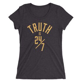 R-Truth "Truth is 24/7" Wordmark Women's Tri-Blend T-Shirt