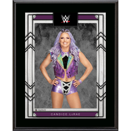 Candice LeRae WWE Framed 10.5" x 13" Sublimated Plaque