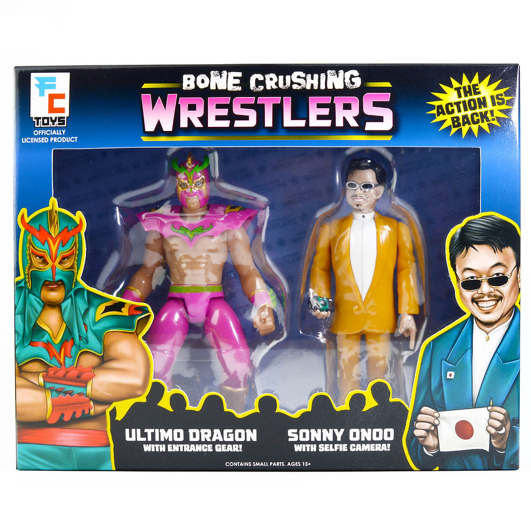 FC Toys Bone Crushing Wrestlers 1 Ultimo Dragon & Sonny Onoo 2-Pack [Pink Variant] Action & Toy Figures Pwcatalog