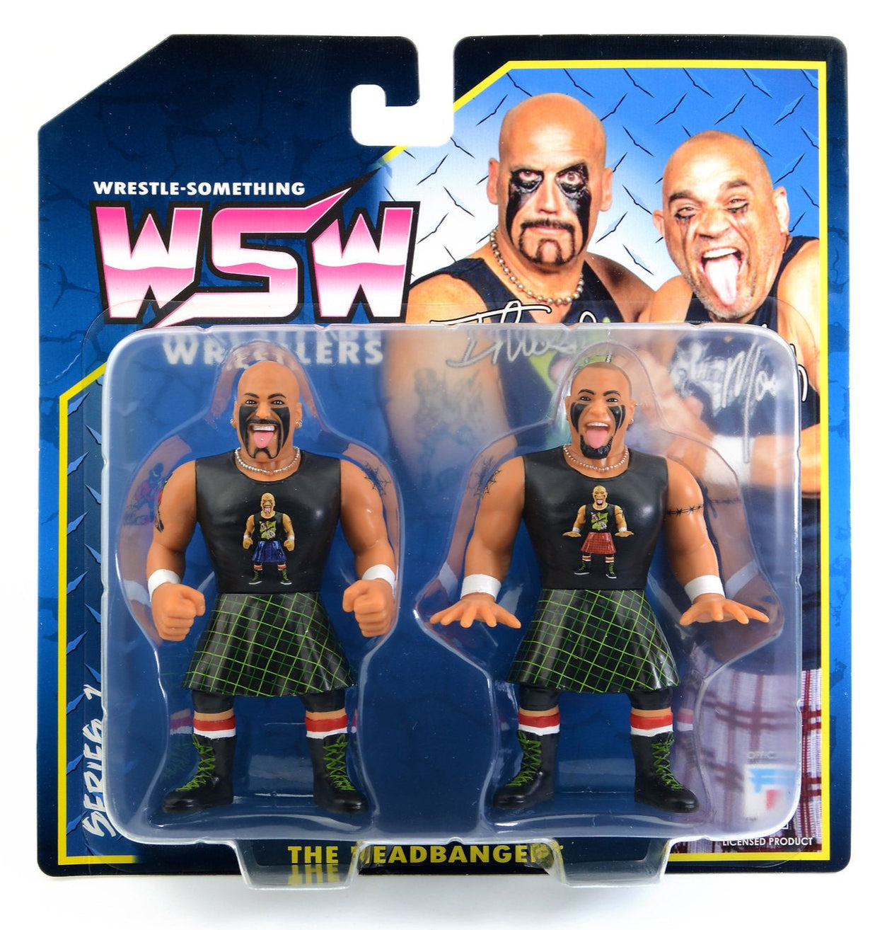 FC Toys Wrestle-Something Wrestlers Series 1 Headbangers Mosh & Thrasher [Black Skirts Variant] PW Catalog