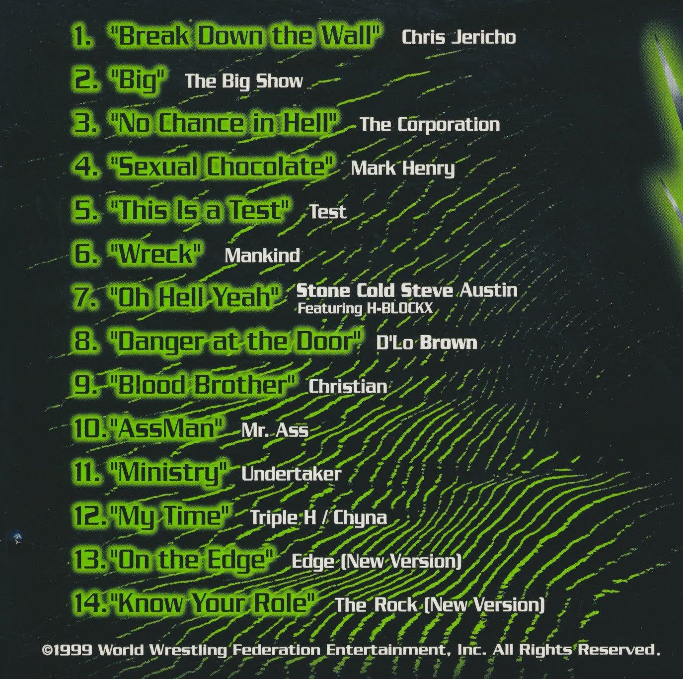 WWF The Music, Volume 4 1999 Music CDs PWcatalog