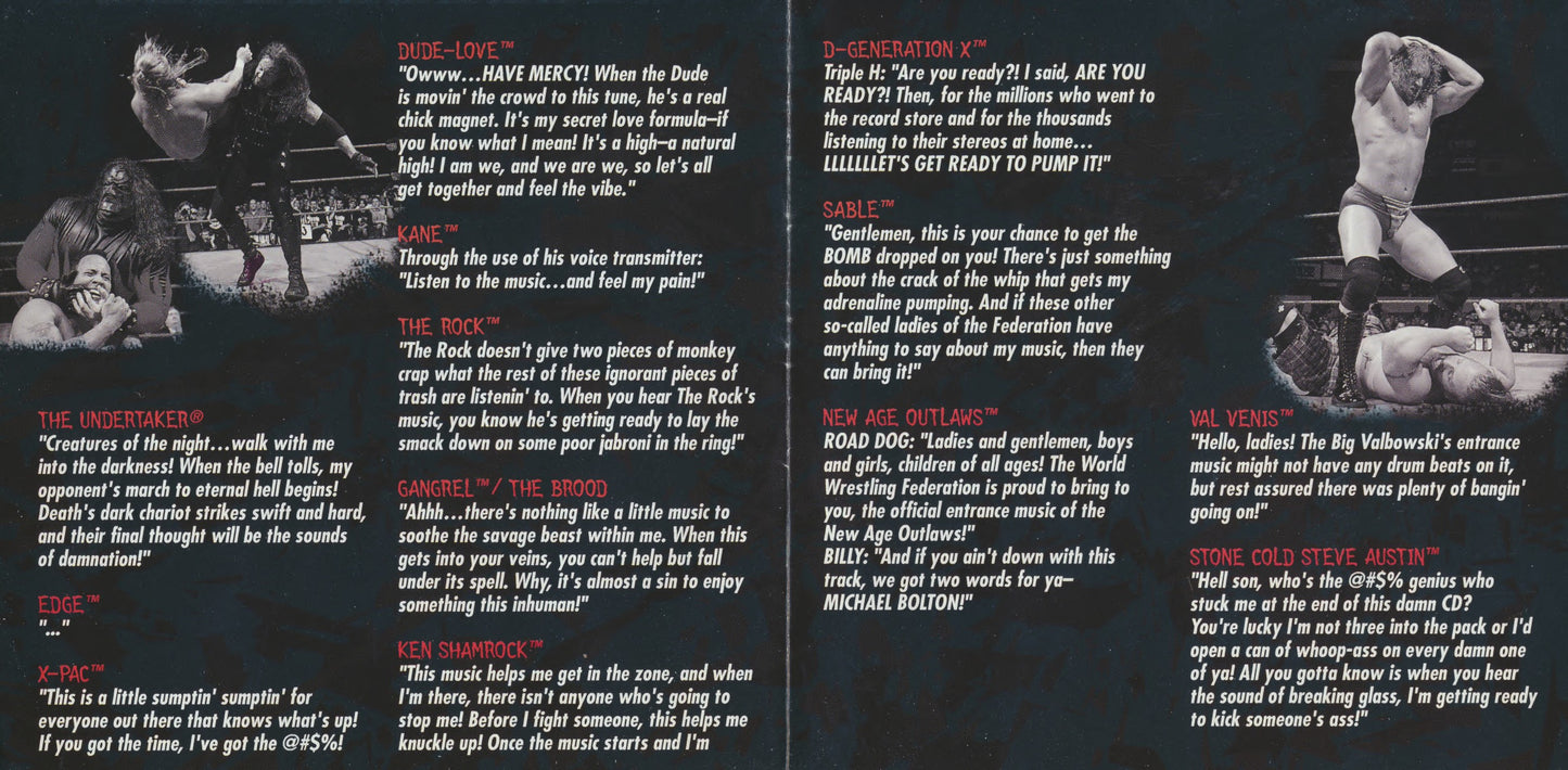 WWF The Music, Volume 3 1998 Music CDs PWcatalog