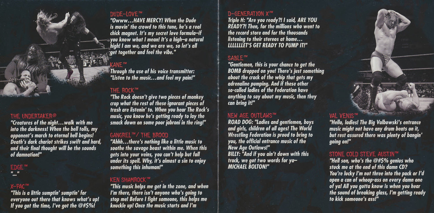 WWF The Music, Volume 3 1998 Music CDs PWcatalog