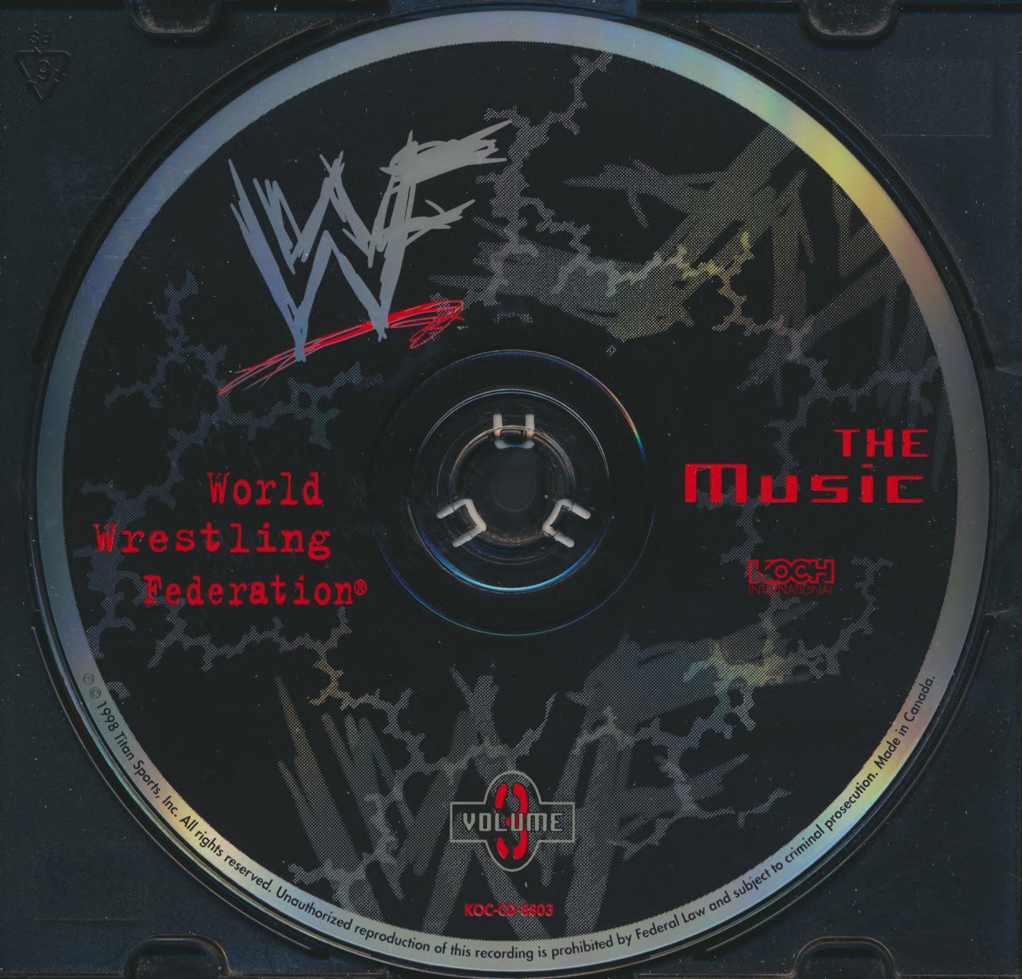 WWF The Music, Volume 3 1998 Music CDs PWcatalog