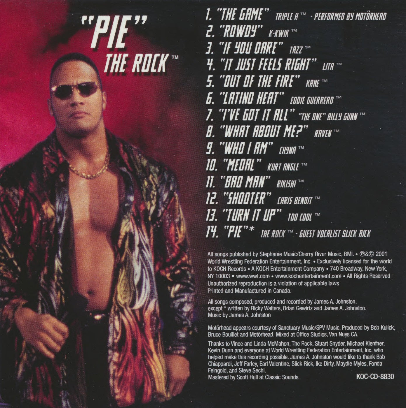 WWF The Music, Vol. 5 2001 Music CDs PWcatalog