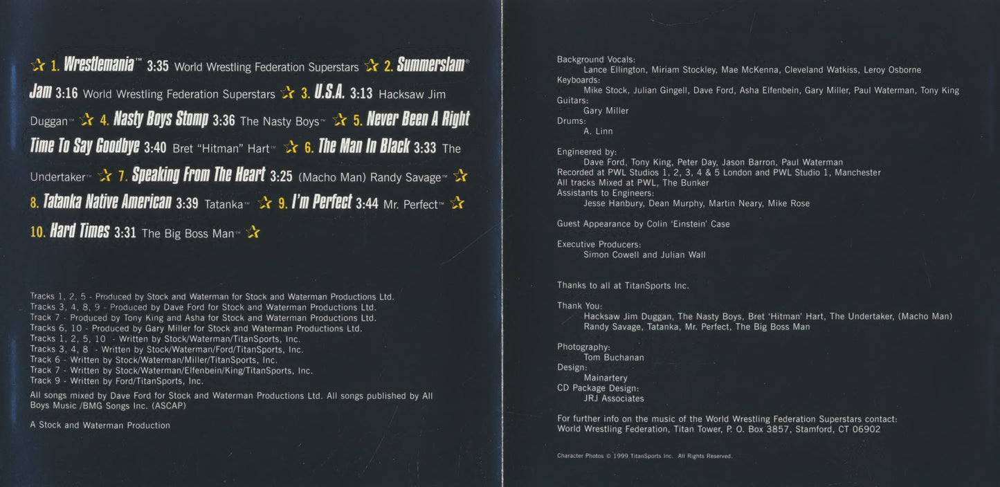 WrestleMania The Album 1993 Music CDs PWcatalog