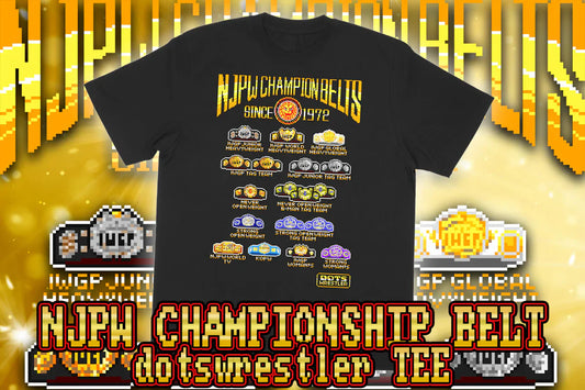 NJPW Championship Belts dots T-Shirt T-Shirt PW Catalog
