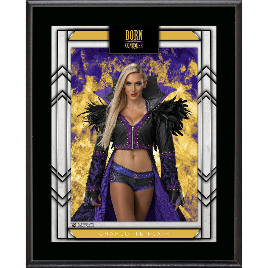 Charlotte Flair 10.5" x 13" Sublimated Plaque Plaque PWcatalog