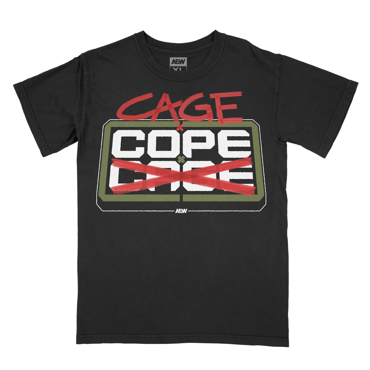 Adam Copeland & Christian Cage Cage x Cope x Cage Black T-Shirt PW Catalog