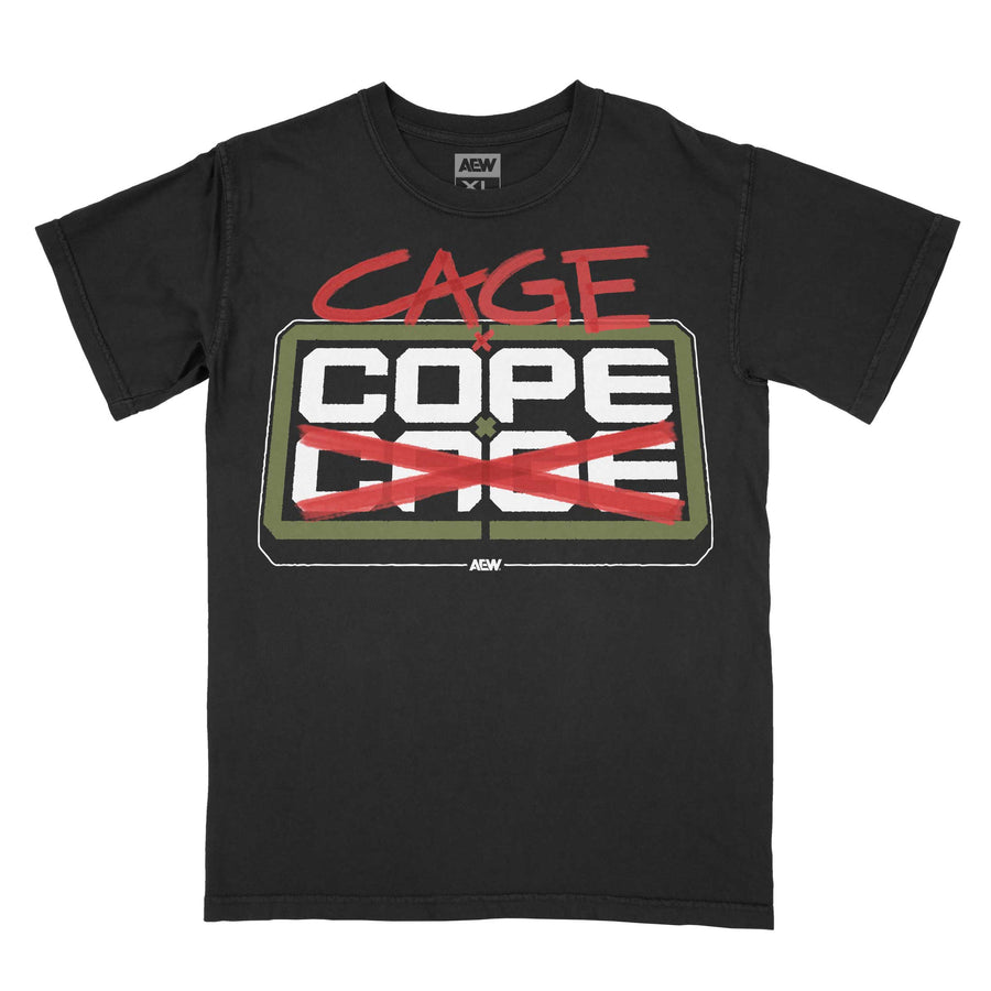 Adam Copeland & Christian Cage Cage x Cope x Cage Black T-Shirt PW Catalog
