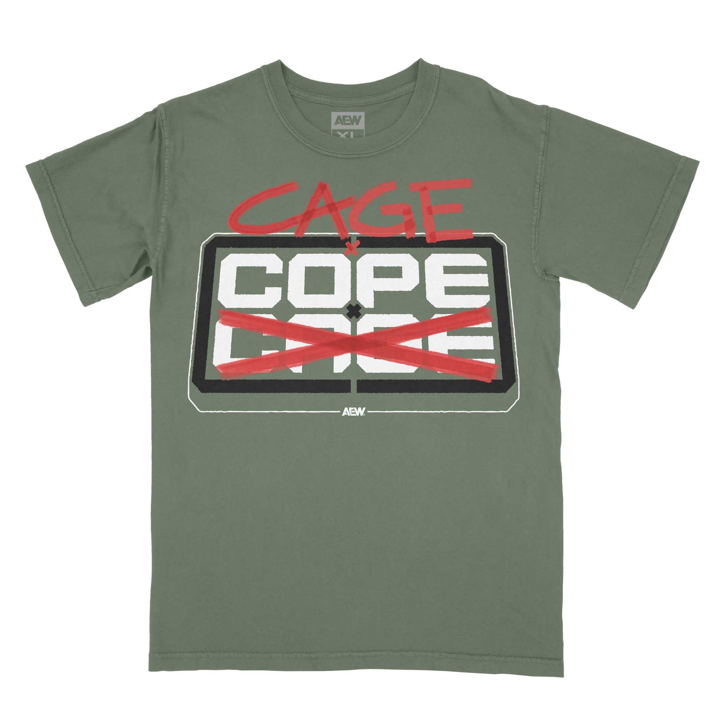Adam Copeland & Christian Cage Cage x Cope x Cage Green T-Shirt PW Catalog