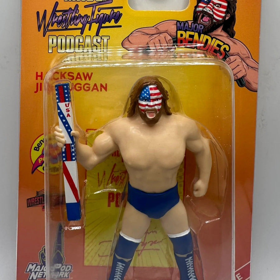 Major Wrestling Figure Podcast Major Bendies Hacksaw Jim Duggan (Exclusive) Action & Toy Figures PWcatalog