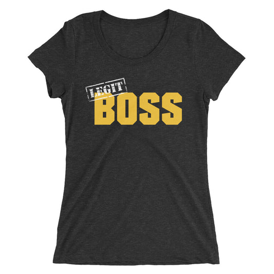 Sasha Banks "Legit Boss" Women's Tri-Blend T-Shirt T-Shirt PW Catalog