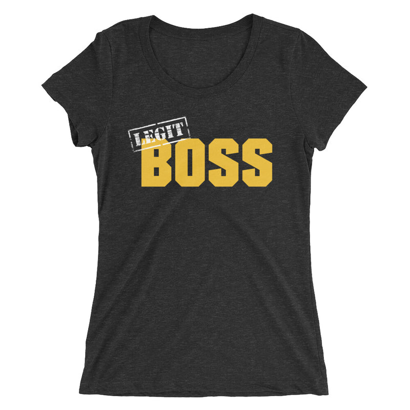 Sasha Banks "Legit Boss" Women's Tri-Blend T-Shirt T-Shirt PW Catalog