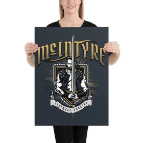 Drew McIntyre "Claymore Country" 18x24 Giclée Poster Wall art PW Catalog