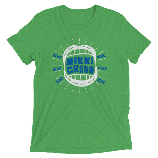 Nikki Cross "Hehe" Tri-Blend Unisex T-Shirt T-Shirt PW Catalog