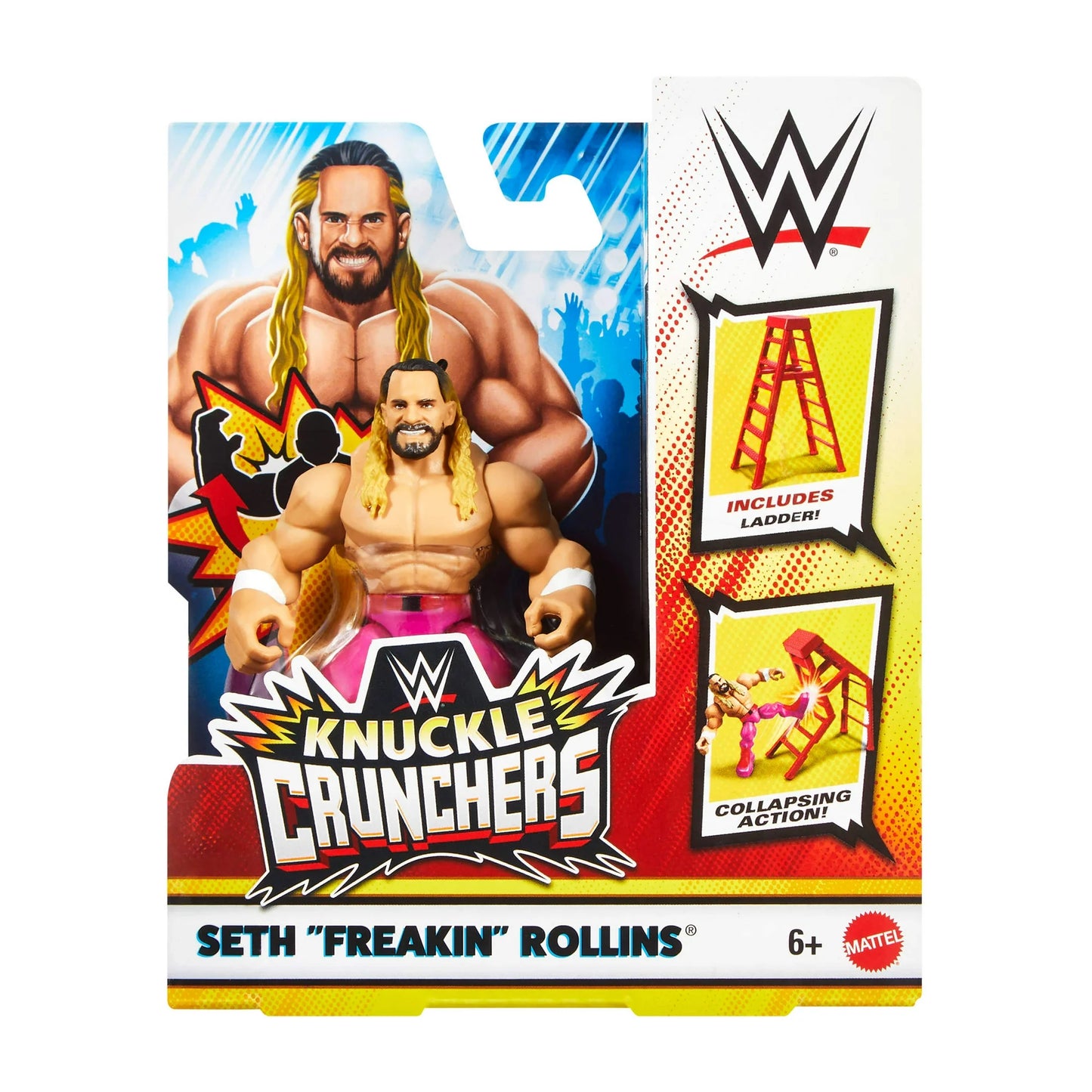 WWE Mattel Knuckle Crunchers Series 4 Seth Rollins Action & Toy Figures PWcatalog