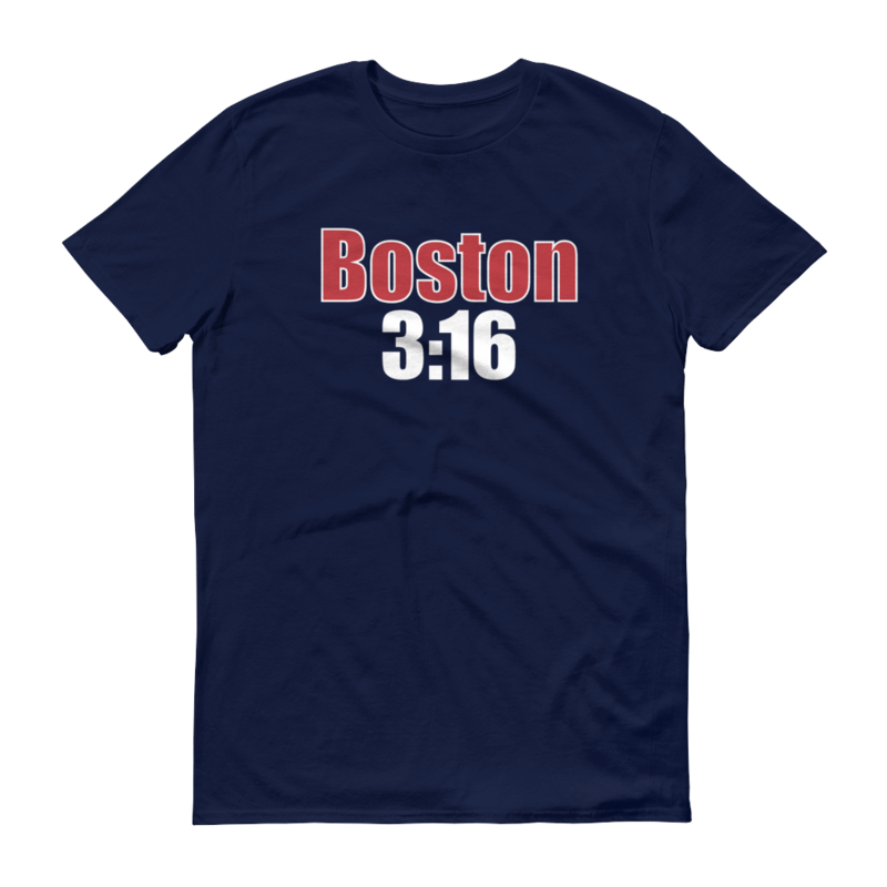 Stone Cold Steve Austin "Boston 3:16 (Blue)" T-Shirt