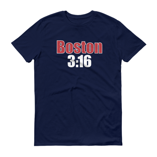 Stone Cold Steve Austin "Boston 3:16 (Blue)" T-Shirt T-Shirt PW Catalog