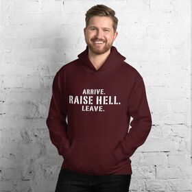 Stone Cold Steve Austin "Arrive. Raise Hell. Leave" Pullover Hoodie Sweatshirt