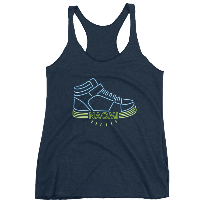 Naomi "Pump It Up" Women's Racerback Tank Top