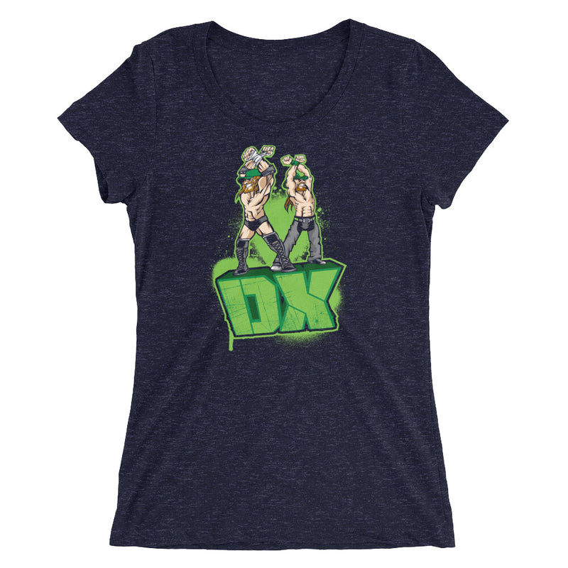 D-Generation X "Illustrated Logo" Women's Tri-Blend T-Shirt T-Shirt PW Catalog