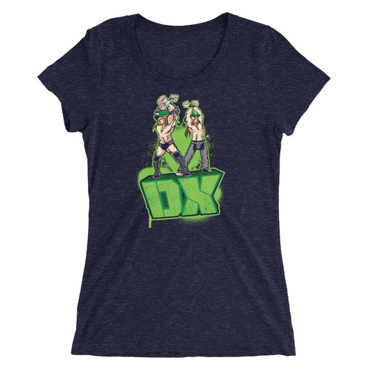 D-Generation X "Illustrated Logo" Women's Tri-Blend T-Shirt T-Shirt PW Catalog