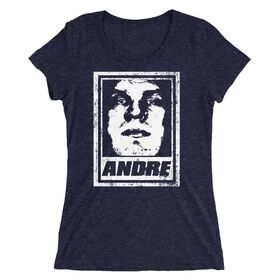Andre the Giant "Street Art" Women's Tri-Blend T-Shirt T-Shirt PW Catalog