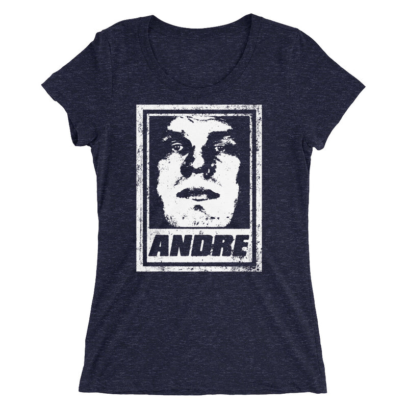 Andre the Giant "Street Art" Women's Tri-Blend T-Shirt T-Shirt PW Catalog