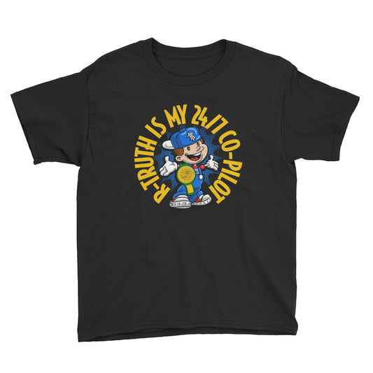 R-Truth "24/7 Co-Pilot" Youth T-Shirt T-Shirt PW Catalog