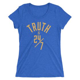 R-Truth "Truth is 24/7" Wordmark Women's Tri-Blend T-Shirt