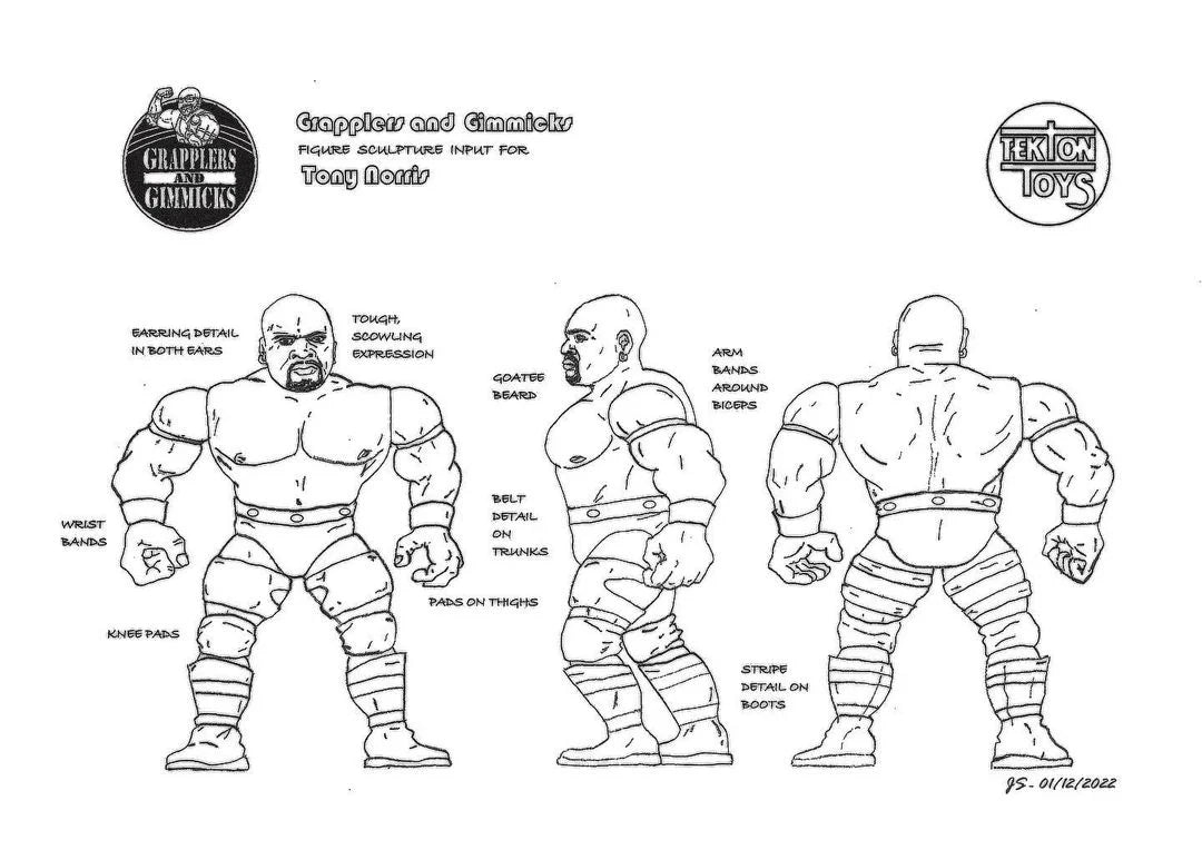 Grapplers & Gimmicks Series 1 Tony Norris [Ahmed Johnson] PW Catalog