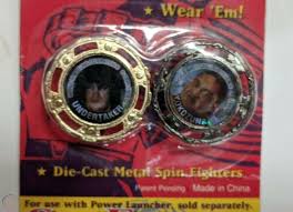 WWF Spin Fighters The Undertaker & Yokozuna 1994  by Bandai