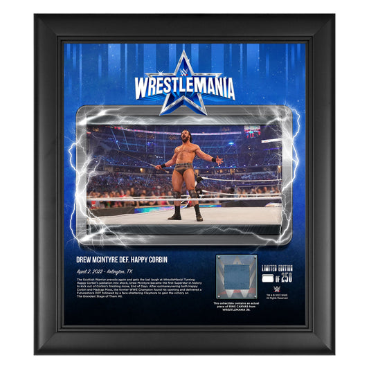 Drew McIntyre WrestleMania 38 15x17 Commemorative Plaque