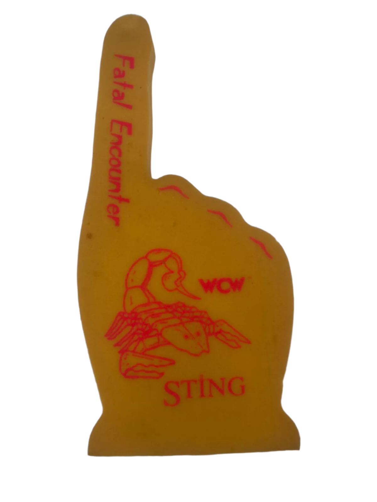 WCW Sting Fatal Encounter foam finger Foam PWcatalog