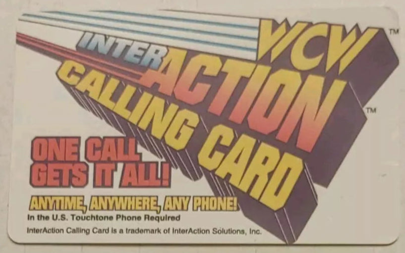 WCW inter Action Phone Card 1995 Pwcatalog