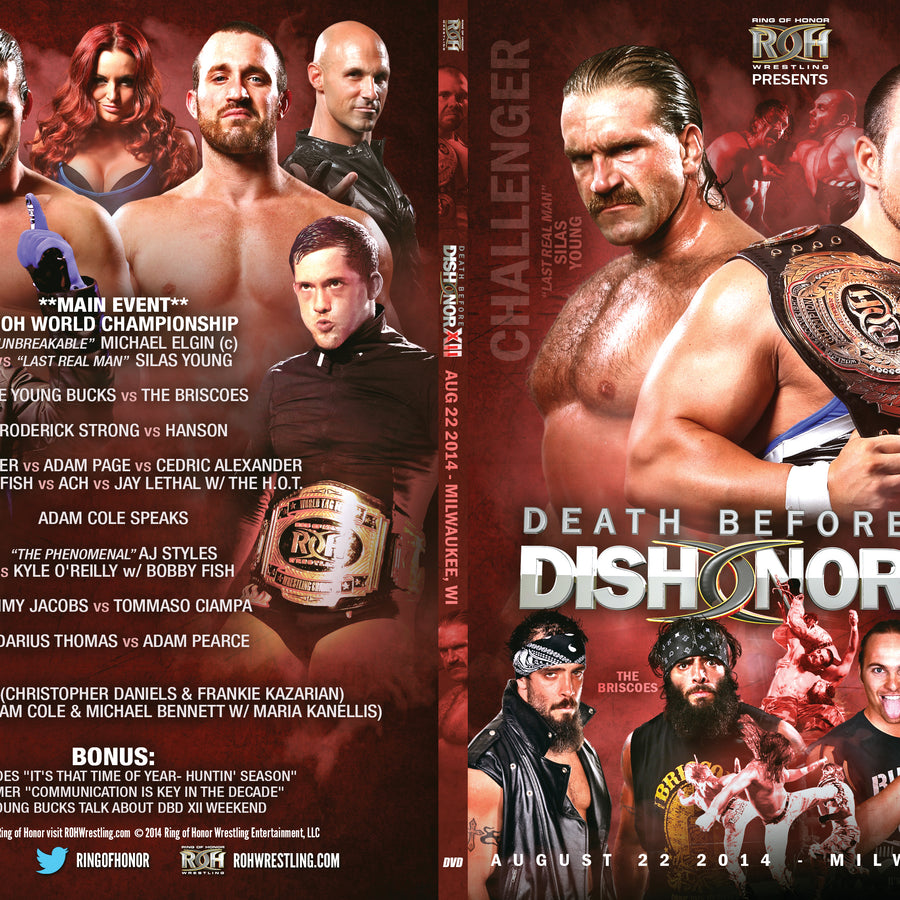 08/22/14 - DEATH BEFORE DISHONOR XII WEEKEND - MILWAUKEE, WI (DVD)