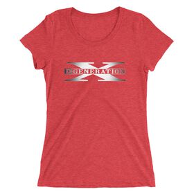 D-Generation X Classic Logo Women's Tri-Blend T-Shirt T-Shirt PW Catalog