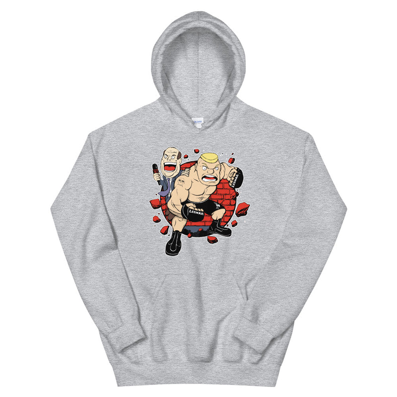 Brock Lesnar & Paul Heyman "The Beast & The Advocate" Pullover Hoodie Sweatshirt Sweatshirt PW Catalog