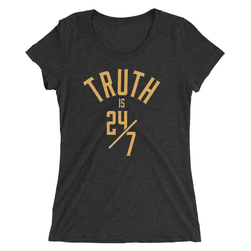 R-Truth "Truth is 24/7" Wordmark Women's Tri-Blend T-Shirt