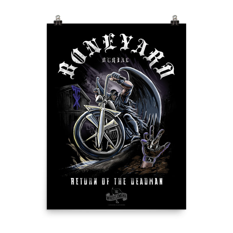 Undertaker "Boneyard Burial" 18" x 24" Giclée Poster