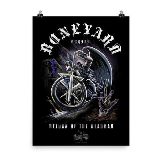 Undertaker "Boneyard Burial" 18" x 24" Giclée Poster Wall art PW Catalog