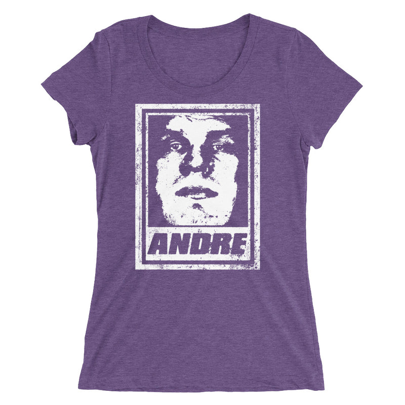 Andre the Giant "Street Art" Women's Tri-Blend T-Shirt T-Shirt PW Catalog